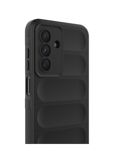 Galaxy Uyumlu A26 Kılıf Kamera Korumalı Esnek Silikon Parmak Şeritli Pazarplus Koyu Yeşil
