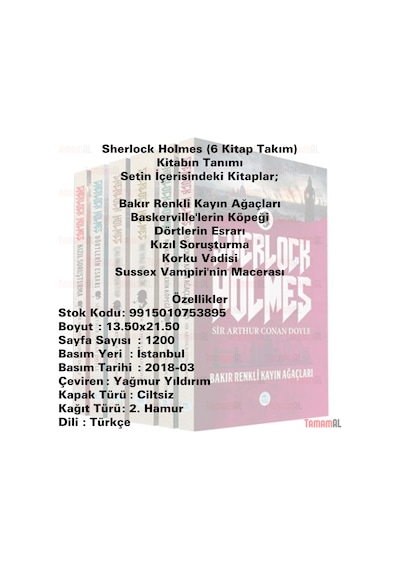 Sherlock Holmes Seti 6 Kitap - Sir Arthur Conan Doyle