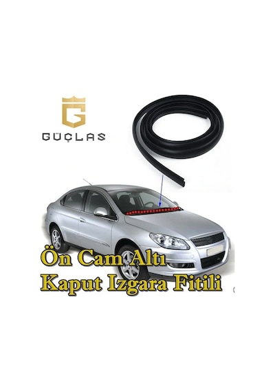 Ön Cam Dış Panel Mühür Fitili - Araç Kaput Su Engelleyici Fitil Bantsız