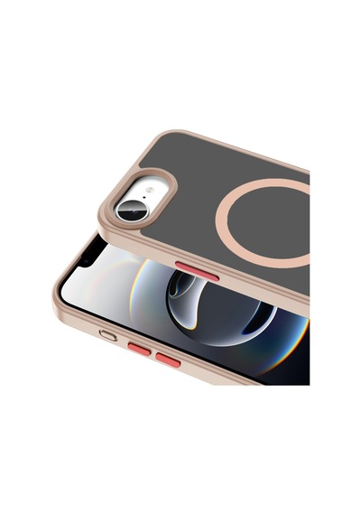 Apple Uyumlu iPhone 16e Kılıf Magsafe Destekli Kamera Yükseltili Silikon Mat Parmak İzi Tutmayan Cherena Koyu Yeşil