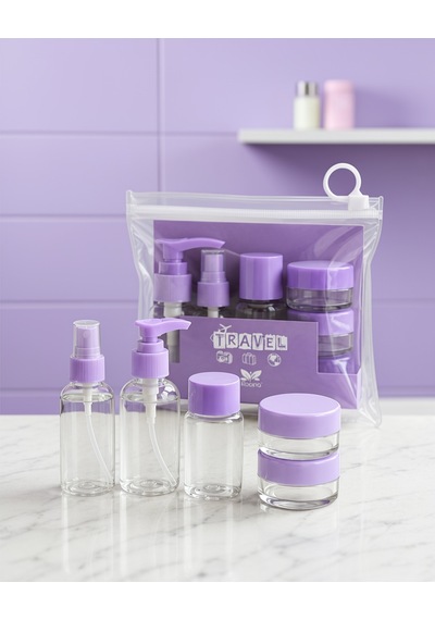 5 Parça Şeffaf Seyahat Bakım Seti 30 Ml