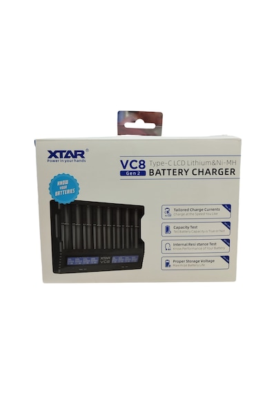 Xtar Vc8 Sekizli Li-ıon / Nı-cd / Nı-mh Pil Şarj