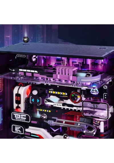 Rokr Mr02s The Future City Marble Run Dıy Mechanical 3d Puzzle Maket Model Seti 3d Model Kit Detaylı Dekoratif Hobi Seti Hareketli Ve Işıklı