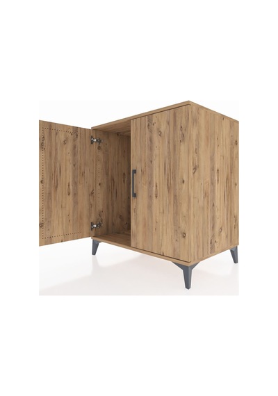 Kronos Şifonyer 2 Kapaklı 88x59x96 Çam-çam Çam