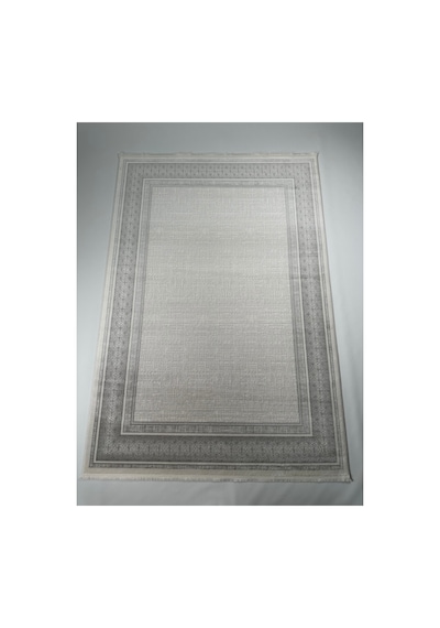 Merinos Vista Gri Çerçeveli %100 Akrilik Yumuşak Dokulu Salon Oturma Odası Halısı 79319-95