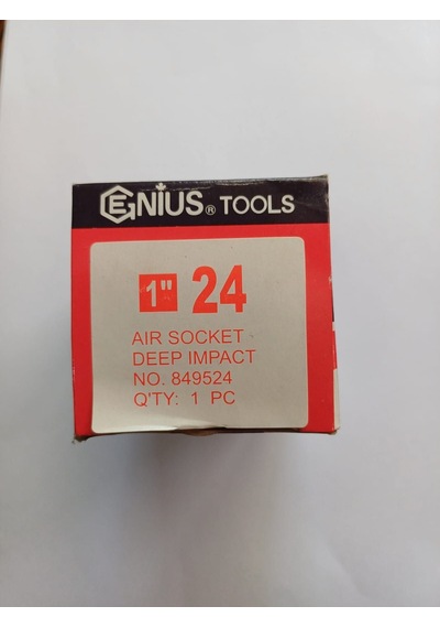 Genius Darbeli Lokma 1" -24mm Derin/uzun Boy 90mm, 1 Adet