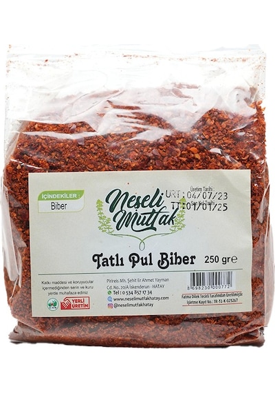 Neşeli Mutfak Tatlı Pul Biber 250 Gr