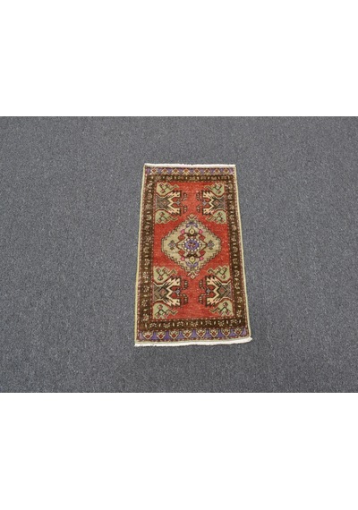 Zehra Abla Halı Vintage El Dokuma Nadir Anadolu Yün Halı 5978