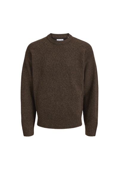 Jack & Jones Erkek Relaxed Fit Triko Kazak - Soho - 12278924 Cocoa