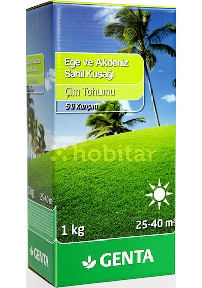 Genta Ege Ve Akdeniz Sahil Kuşağı Çim Tohumu 1 KG