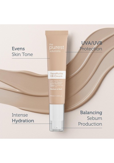 Bb Cream Bare Matte 40 Ml Medium To Dark Çok Renkli