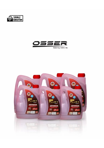 Osser Power Plus Antifriz 6 Adet 3 Lt Kırmızı -42 Derece