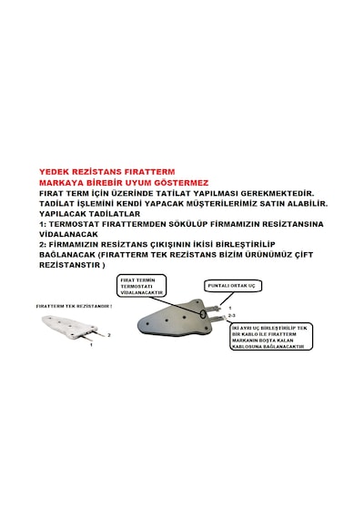 Pprc Plastik Boru Kaynak Makinası Yedek Rezistansı 2500W N11.299