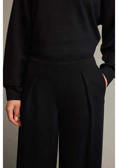 Defacto Regular Fit Normal Bel Düz Paça Modal Pantolon G2911ax25aubk81 Siyah