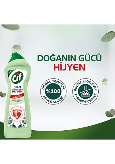 Krem Doğanın Gücü Hijyen Yüzey Temizleyici 1 X 675 Ml 0