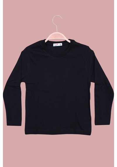 Panios Kids 3'lü Düz 0 Yaka Uzun Kol Unisex Çocuk Siyah-yeşil-gri Sweatshirt Çok Renkli