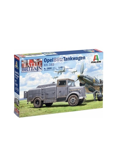 Italeri 2808s 1/48 Ölçek, Opel Blitz Tankwagen Kfz. 385 Askeri Tanker, Plastik Model Kiti