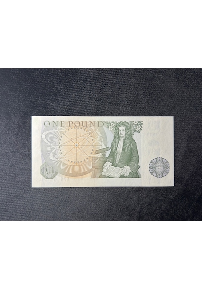 İngiltere Great Britain , 1 Pound 1978-80 Seri No 57n 741619 P 377a Eski Yabancı Kağıt Para Unc Çil