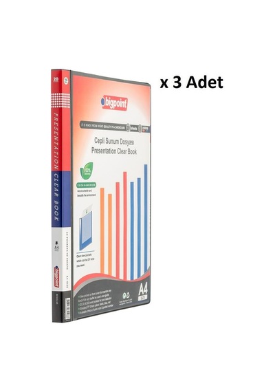 Bigpoint Sunum Dosyası Cepli 20'li Siyah X 3 Adet Diğer