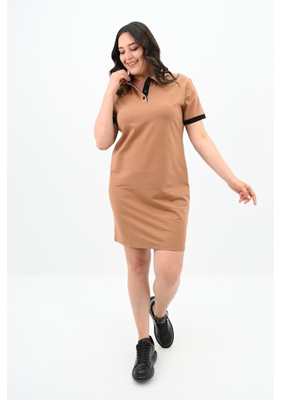 Kadın Büyük Beden Lacoste Kumaş Elbise 5219-24 001