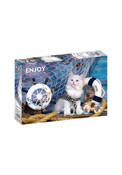Enjoy Puzzle 1000 Parça Kaptan Kedi Yavrusu Puzzle