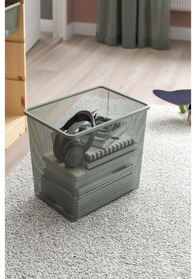 Ikea Açık Yeşil Çok Amaçlı Saklama Kutusu 42x30x23 Cm Oyuncak Düzenleyici Çocuk Odası Açık Yeşil-gri