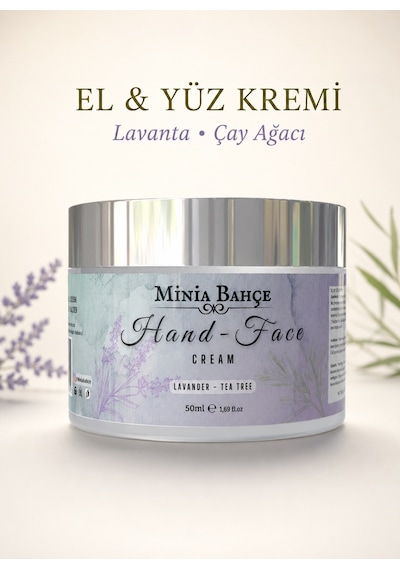 Minia Bahçe Lavanta & Çay Ağacı El ve Yüz Kremi 50 ML