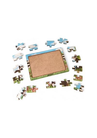 Rakunlar 16 Parça Eğitici Öğretici Ahşap Çocuk Puzzle Yapboz Bebek Çocuk Oyuncak