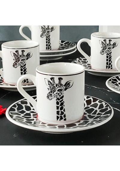Regna Home Harmony Zürafa 6 Kişilik Kahve Fincan Takımı ( HBF-12