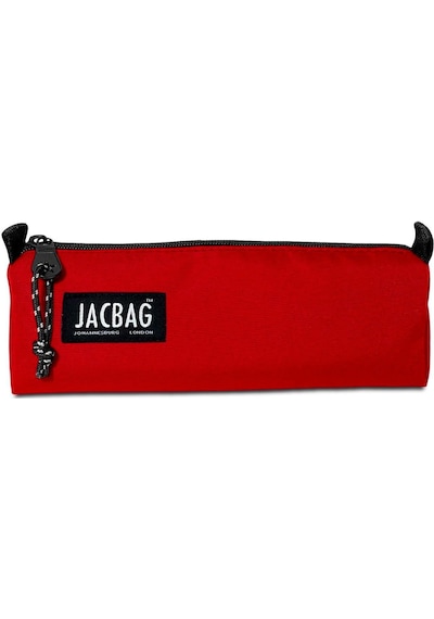 Jacbag Kırmızı Kız Çocuk Tek Bölmeli Üçgen Okul ve Ofis Kalem Kutusu Çok Renkli