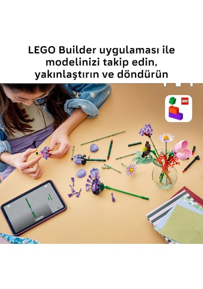 LEGO® Botanicals Olivia Rodrigo’nun Çiçek Buketi 11507 - 9 Yaş Üzeri Çocuklar için 11 Çiçek İçeren Oyuncak Yapım Seti (400 Parça)