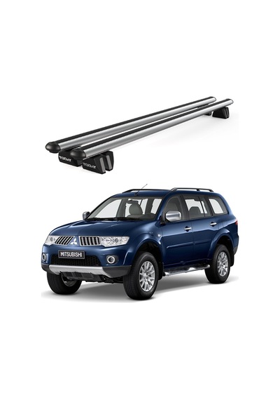 Pençe Mitsubishi Pajero Sport 5d 1996-2008 Uyumlu Gri Ara Atkı Port Bagaj Tavan Barı
