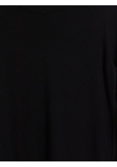 Lcw Comfort Siyah Bisiklet Yaka Kadın Triko Kazak