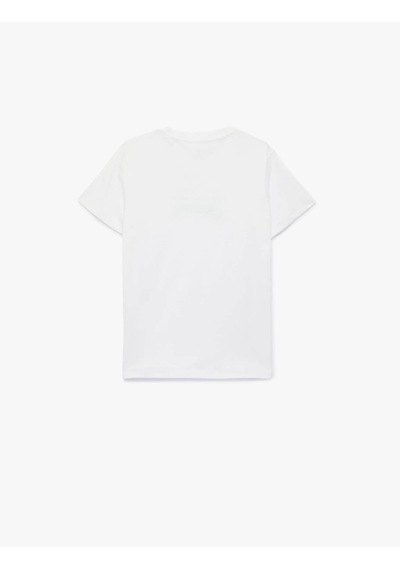 Koton Baskılı Beyaz Erkek Çocuk T-shirt 6skb10116tk Beyaz