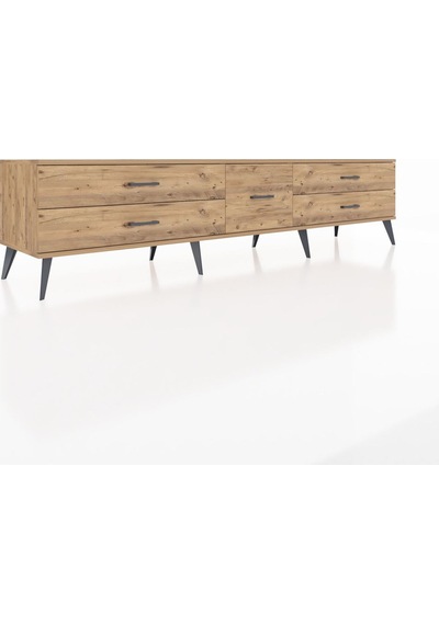 Hyperion Tv Ünitesi 5 Çekmeceli 220x44x51 Çam-antrasit/çam Antrasıt/atlas Çam - Atlas Çam Hyperion Tv Ünitesi 5 Çekmeceli 220x44x51 Çam-antrasit/çam Antrasıt/atlas Çam - Atlas Çam
