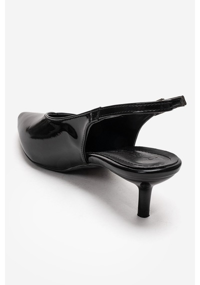 Alewomen Siyah Rugan Sivri Burun Arka Açık 4 Cm Topuk Boyu Gormi Stiletto Kadın Ayakkabı Siyah Rugan Alewomen Siyah Rugan Sivri Burun Arka Açık 4 Cm Topuk Boyu Gormi Stiletto Kadın Ayakkabı Siyah Rugan