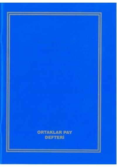 Ortaklar Pay Defteri Plastik Kapak 40 Yaprak 20X28 Cm