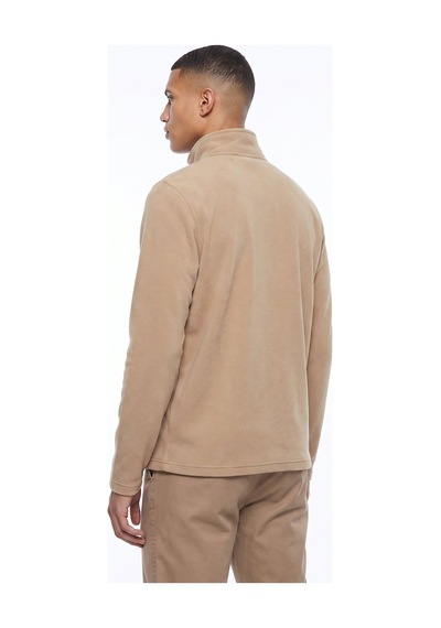 Discovery Expedition D5wm-swt3300 Bej Fermuarlı Basic Erkek Polar Sweatshırt