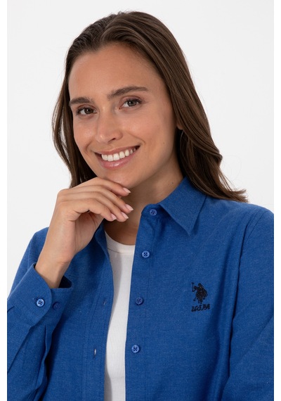 U.s. Polo Assn. Kadın Mavi Gömlek Basic 50316518-vr212 Royal Blue