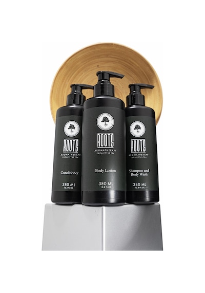 Roots Shampoo And Body Wash 380 Ml + Conditioner 380 Ml + Body Lotion 380 Ml Tüm Saç Tipleri