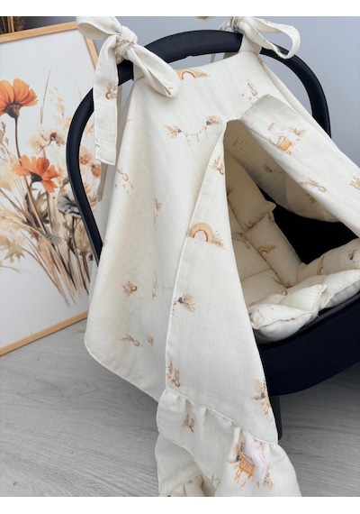 % 100 Pamuk 11 Parça Çift Taraflı Muslin Set Tasarım