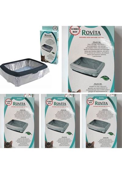 Rovita Kedi Kumu Poşeti 55 x 43 CM 5'li