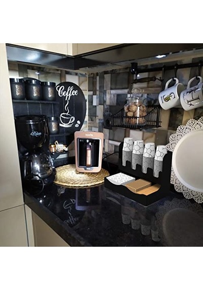 Çay Ve Kahve Organizasyon Standı 16oz Siyah Çok Renkli
