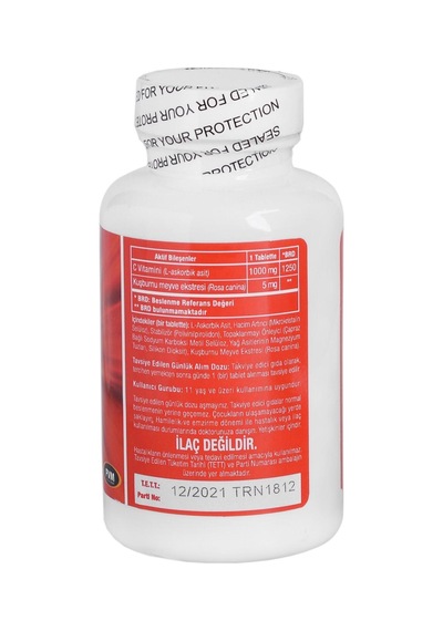 Trunature Vitamin C 1000 Mg 100 Tablet C Vitamini