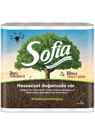 Sofia 3 Katlı 32 li Tuvalet Kağıdı