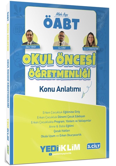 Yediiklim Yayınları 2027 Meb Ags Öabt Okul Öncesi Öğretmenliği Konu Anlatımı 3. Cilt