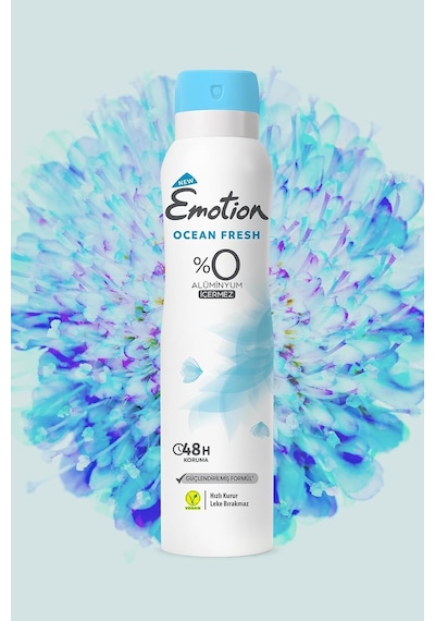 Tr Ocean Fresh Kadın Alüminyumsuz Vegan Deodorant 3x200 Ml Hızlı Kurur, Leke Bırakmaz
