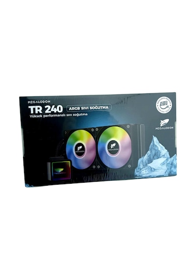 Argb Tr240 Sıvı Soğutucu 2x12cm Fan Yüksek Performanslı Işlemci Soğutucusu Sıvı Soğutma Siyah