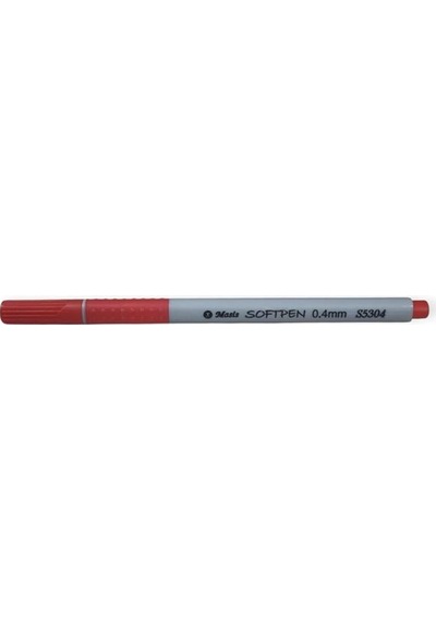 Masis Softpen Fineliner Kırmızı 10'lu Paket