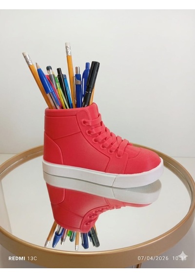 Kalemlik 3d Converse Beyaz - Kırmızı